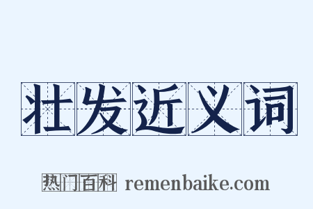 壮发近义词是什么意思的图片